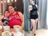 Hotmom Hà thành đánh bay 21kg sau sinh với phương pháp giảm cân 